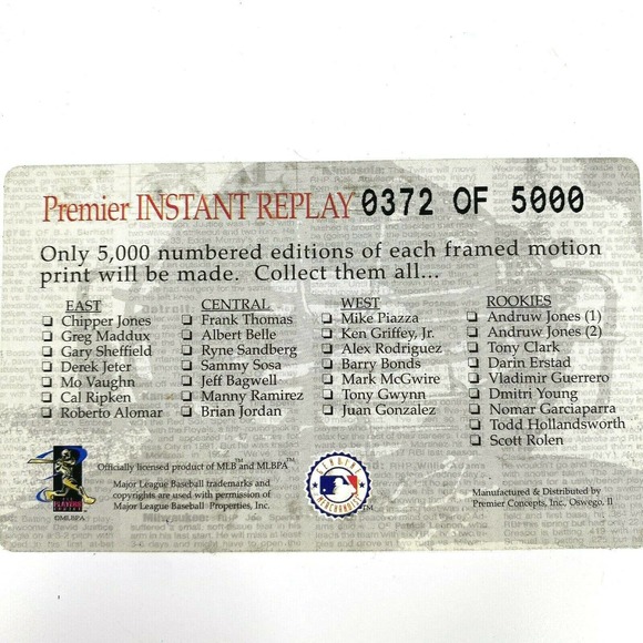 3d MLB Rodriguez 30th Home Run Photo 0372/5000 - Picture 4 of 4